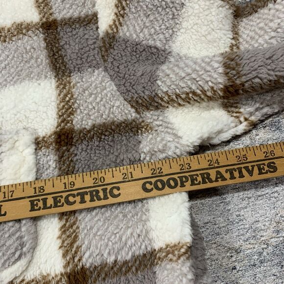 Koolaburra UGG Brushed Back Oversized Sherpa Cozy Shacket Birch Size Small - Picture 10 of 14